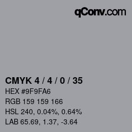 Color code: CMYK 4 / 4 / 0 / 35 | qconv.com