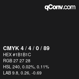 Color code: CMYK 4 / 4 / 0 / 89 | qconv.com