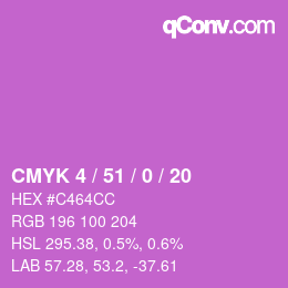 カラーコード: CMYK 4 / 51 / 0 / 20 | qconv.com