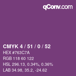 Farbcode: CMYK 4 / 51 / 0 / 52 | qconv.com