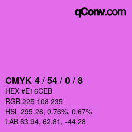 カラーコード: CMYK 4 / 54 / 0 / 8 | qconv.com