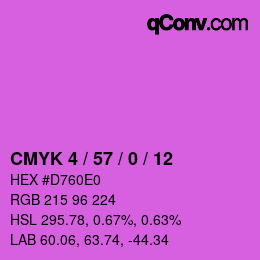 Color code: CMYK 4 / 57 / 0 / 12 | qconv.com