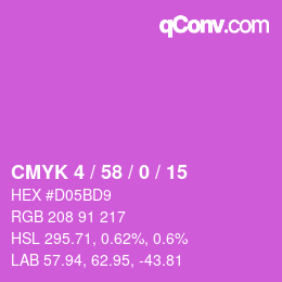 Código de color: CMYK 4 / 58 / 0 / 15 | qconv.com