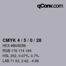 Color code: CMYK 4 / 5 / 0 / 28 | qconv.com