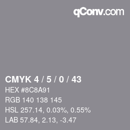 Color code: CMYK 4 / 5 / 0 / 43 | qconv.com