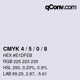 Color code: CMYK 4 / 5 / 0 / 8 | qconv.com