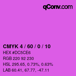 カラーコード: CMYK 4 / 60 / 0 / 10 | qconv.com
