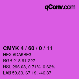 カラーコード: CMYK 4 / 60 / 0 / 11 | qconv.com