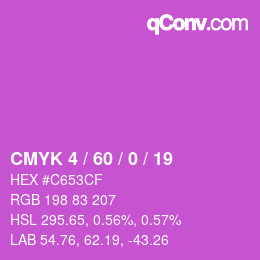 カラーコード: CMYK 4 / 60 / 0 / 19 | qconv.com