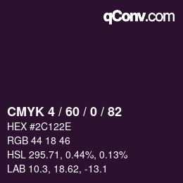颜色代码: CMYK 4 / 60 / 0 / 82 | qconv.com