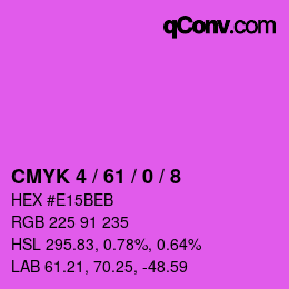 カラーコード: CMYK 4 / 61 / 0 / 8 | qconv.com
