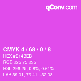Color code: CMYK 4 / 68 / 0 / 8 | qconv.com