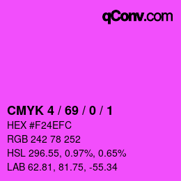 Color code: CMYK 4 / 69 / 0 / 1 | qconv.com