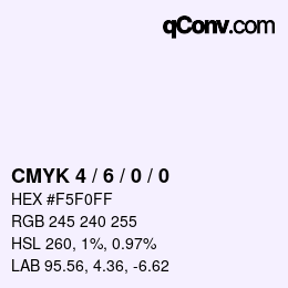 Color code: CMYK 4 / 6 / 0 / 0 | qconv.com