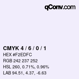 Color code: CMYK 4 / 6 / 0 / 1 | qconv.com