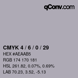 Color code: CMYK 4 / 6 / 0 / 29 | qconv.com