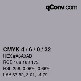 Color code: CMYK 4 / 6 / 0 / 32 | qconv.com