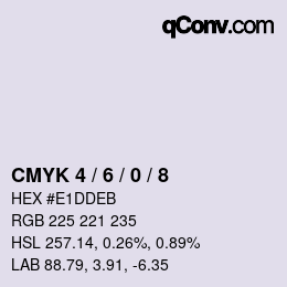 Color code: CMYK 4 / 6 / 0 / 8 | qconv.com