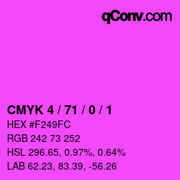 Color code: CMYK 4 / 71 / 0 / 1 | qconv.com