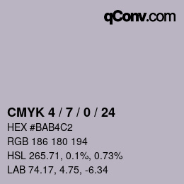 Color code: CMYK 4 / 7 / 0 / 24 | qconv.com