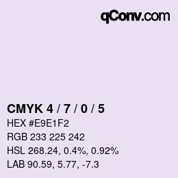 Color code: CMYK 4 / 7 / 0 / 5 | qconv.com