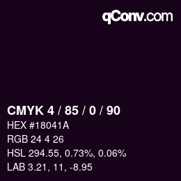 Color code: CMYK 4 / 85 / 0 / 90 | qconv.com