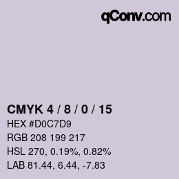 Color code: CMYK 4 / 8 / 0 / 15 | qconv.com