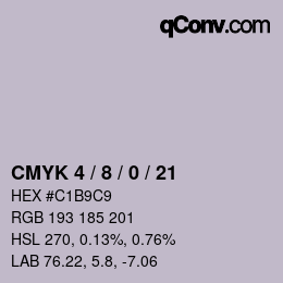 Color code: CMYK 4 / 8 / 0 / 21 | qconv.com