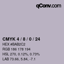 Color code: CMYK 4 / 8 / 0 / 24 | qconv.com