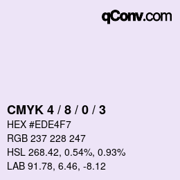 Color code: CMYK 4 / 8 / 0 / 3 | qconv.com