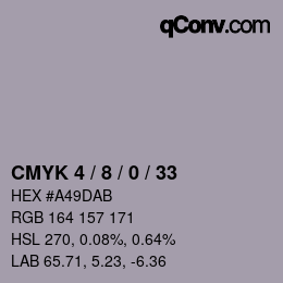 Color code: CMYK 4 / 8 / 0 / 33 | qconv.com