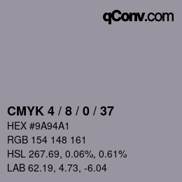 Color code: CMYK 4 / 8 / 0 / 37 | qconv.com