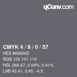 颜色代码: CMYK 4 / 8 / 0 / 57 | qconv.com