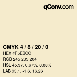 Color code: CMYK 4 / 8 / 20 / 0 | qconv.com