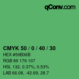 Color code: CMYK 50 / 0 / 40 / 30 | qconv.com