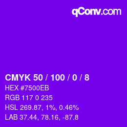 Color code: CMYK 50 / 100 / 0 / 8 | qconv.com