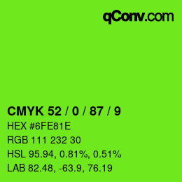 Color code: CMYK 52 / 0 / 87 / 9 | qconv.com