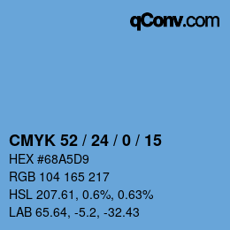 Color code: CMYK 52 / 24 / 0 / 15 | qconv.com