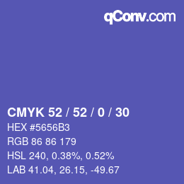 颜色代码: CMYK 52 / 52 / 0 / 30 | qconv.com
