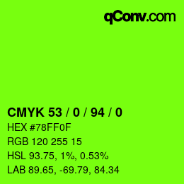 Color code: CMYK 53 / 0 / 94 / 0 | qconv.com