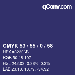 颜色代码: CMYK 53 / 55 / 0 / 58 | qconv.com