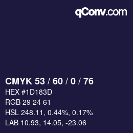 カラーコード: CMYK 53 / 60 / 0 / 76 | qconv.com