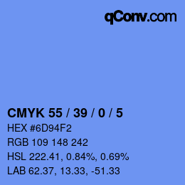 Color code: CMYK 55 / 39 / 0 / 5 | qconv.com