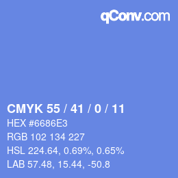 Color code: CMYK 55 / 41 / 0 / 11 | qconv.com