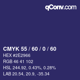 颜色代码: CMYK 55 / 60 / 0 / 60 | qconv.com
