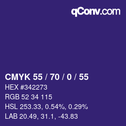 Color code: CMYK 55 / 70 / 0 / 55 | qconv.com