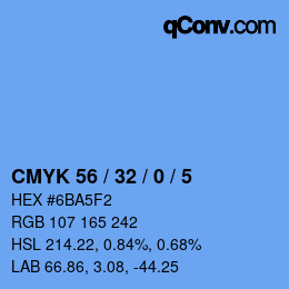 Color code: CMYK 56 / 32 / 0 / 5 | qconv.com