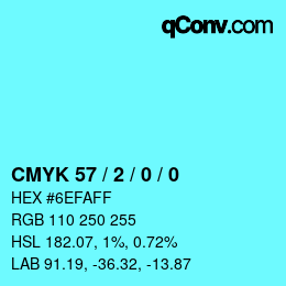 Color code: CMYK 57 / 2 / 0 / 0 | qconv.com