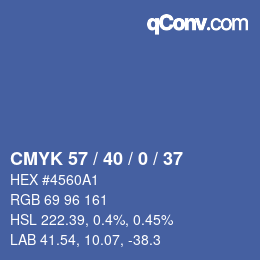 Color code: CMYK 57 / 40 / 0 / 37 | qconv.com