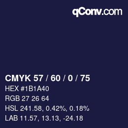 カラーコード: CMYK 57 / 60 / 0 / 75 | qconv.com